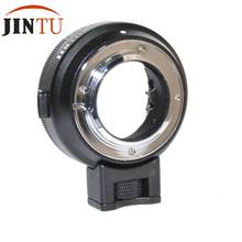 Jintu adaptador para câmera, com mostrador de abertura, para nikon g/dx/f/ai/s/d, tipo câmera m4/3, mft gh4 bmpcc, etc 2024 - compre barato
