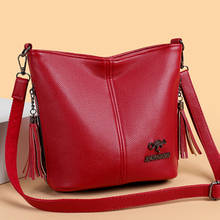 Hand Crossbody Bags for Women 2021 New Luxury Designer Handbags Leather Shoulder Bags Tassel Small Messenger Bag Tote Bag Bolsa 2024 - buy cheap