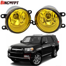 1 пара для Toyota 4runner 4runner 2010 2011 2012 2013 туман светильник в сборе Передний бампер автомобиля H11 светодиодный туман светильник, 12-тивольтная галогенная лампа для задних фар лампа 2024 - купить недорого