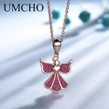 UMCHO Romatic Angle Silver Necklace 925 Sterling Silver Necklaces & Pendants For Women Fashion Jewelry With Chain 2024 - buy cheap