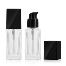 30ml Square Liquid Foundation Frosted Glass Bottle Essence Emulsion Refillable Empty  Bottles Cosmetic Packaging Container 2024 - buy cheap