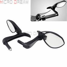 Adjustable Rotation Motorcycle 3 in 1 Folding Bar End Mirrors with Lever Guard 7/8" 22mm Handlebar Side Rear View Convex Mirror 2024 - buy cheap