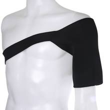 Поддерживающий бандаж для плеч, защитный ремень для спины, накладки для ремня, дышащий спортивный уход за одним плечом, защитный черный 2024 - купить недорого