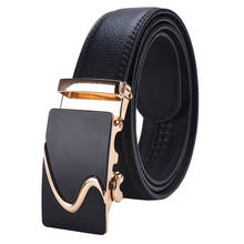 [HIMUNU] Brand Designer Belts Men High Quality Automatic Buckle Cowhide Genuine Leather Luxury belts for men 110-130cm Man belts 2024 - buy cheap