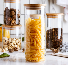 Glass Storage Jar High Borosilicate Sealed Jar Transparent Kitchen Milk Powder Snacks Dried Fruit Storage Bamboo Lid Storage Jar 2024 - buy cheap