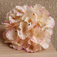 Cabeza de flor decorativa para decoración de pared, Hortensia de seda Artificial de colores, bricolaje, fiesta en casa, arco de boda, 54 Uds. 2024 - compra barato