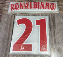 Placa de hierro con estampado de Ronaldinho, accesorio personalizable con cualquier nombre y número, #21, 2001-2002 2024 - compra barato