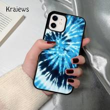 Krajews Lagoon Tie Dye coque Phone Case for iPhone 12 13 mini 5 6S 7 8 PLUS X XS XR 11 PRO MAX SE 2020  Cover Funda Shell 2024 - buy cheap