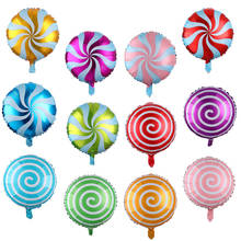 50/100pcs 18inch Colorful Candy Foil Balloons Lollipop Helium globes Baby Shower Birthday Wedding Party Supplies Decor Kids Toys 2024 - buy cheap