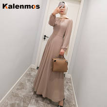 Muslim Long Hijab Dress Women Kaftan Abaya Chiffon Ramadan Islamic Turkey Musulman Party Vestidos Caftan Dubai Arab Robe Jilbab 2024 - buy cheap