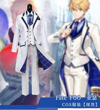 Fate Grand Order Arthur Pendragon Cosplay Costume White Valentine's Uniform full set wig shoes Halloween Christmas Party costume 2024 - buy cheap