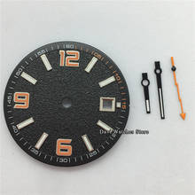 31.5mm Sterile Black Watch Dial + Hands Fit Miyota 8215 821A 8205 DG2813/3804 Automatic Movement Watch Face Parts 2024 - buy cheap