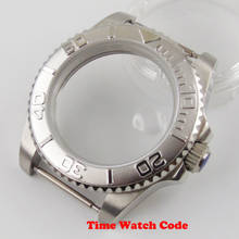 40mm Sapphire glass Sliver Men's Watch Case Fit 2813 ETA 2836 Miyota automatic Movement 2024 - buy cheap