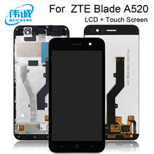 ЖК-дисплей с сенсорным экраном для ZTE Blade A520, дигитайзер с рамкой в сборе, сенсорная ЖК-панель для ZTE A520, дисплей 520 2024 - купить недорого