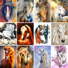 Colorfully horse Counted Cross Stitch 11CT 14CT 18CT 22CT 25CT 28CT  Cross Stitch Kits Embroidery Needlework Sets 2024 - buy cheap