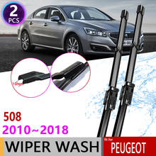 Car Wiper Blades for Peugeot 508 508sw 508RXH 2010 2011 2012 2013 2014 2015 2016 2017 2018 Windshield Window Wipers Car Stickers 2024 - buy cheap