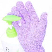1 unidad guantes para baño y ducha exfoliante lavado piel Spa masaje exfoliante cuerpo guante depurador colores de moda (Color aleatorio) 2024 - compra barato