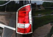 Accessories For Mercedes Benz Vito W447 Chrome Car Styling 2014-2018 Taillight Cover Panel Light Trim Overlay  Panel Plate 2024 - buy cheap