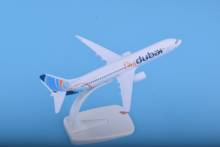 16cm Boeing B737-800 FLY DUBAI airlines airplane model toys aircraft diecast plastic alloy plane gifts for Xmas Birthday Gift 2024 - buy cheap
