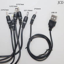 USB штекер для 5,5*2,1 4,0*1,7 3,5*1,35 2,5*0,7 2,0*0,6 мм DC разъем для зарядки Кабель AC разъем для передачи зарядное устройство конвертер 2024 - купить недорого