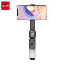 Zhiyun Smooth x2 cardan de telefone handheld estabilizador de 2 eixos cardan de smartphone para iphone 13 pro preto selfie vara 2024 - compre barato