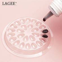 LAGEE 100PCS eyelash extensions glue holder disposable plastic glue pallet glue stand pads for eyelash extensions Make up tools 2024 - buy cheap