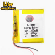 lithium Tablet polymer battery 303442 3.7V 400MAH MP3 MP4 MP5 GPS Bluetooth little toy game 2024 - buy cheap