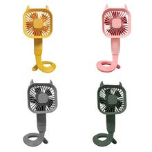 Portable Hanging Winding Clip Fan 3 Speeds Mute Handheld Fan Portable Clip Wrist Fan Mini Fan for Baby Stroller Camp Car 2024 - buy cheap