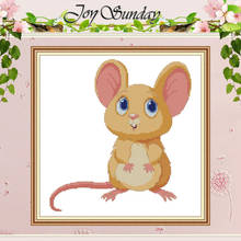 Mouse with big eyes animals counted Cross Stitch 11CT 14CT Cross Stitch Sets wholesale Cross-stitch Kits Embroidery Needlework 2024 - buy cheap