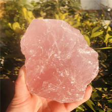 Natural Raw Pink Rose Quartz Crystal Rough Stone Specimen Healing 2024 - buy cheap