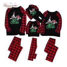 2020 Family Matching Outfits Daddy Mom Homewear Christmas Pajamas Xmas Plaid Suit 2PCS Sleepwear Nightgown Tops Pullover Pants 2024 - buy cheap