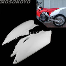 Protector lateral trasero blanco para motocicleta, cubierta de silenciador de escape para Honda CRF450R 2009-2012, Honda CRF250R 2010-2013, 1 par 2024 - compra barato