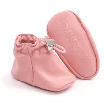 Zapatos de piel sintética para bebés recién nacidos, botines de suela blanda para primeros pasos, botas para niños pequeños 2024 - compra barato