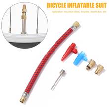 6pcs/set Bicycle Tire Tyre Wheel Air Pump Adapter Ball Inflating Needle MTB Mountain Bike Valve Connector Hose Set 2024 - buy cheap