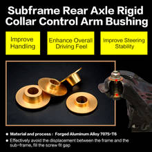 Subframe Rear Axle Rigid Collar control arm bushing For Honda Fit GK5 GE8 GD3 VEZEL HR-V XRV Grace GREIZ City 2024 - buy cheap