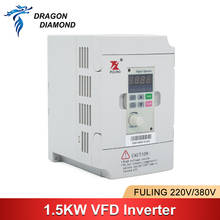 FULING VFD 1.5KW Inverter CNC Spindle motor speed control 220V 1.5KW 380V 1PH input 3PH Output Frequency Inverter For Motor 2024 - buy cheap