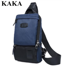 KAKA Canvas day pack Cross body Waist pack Men's Shoulder Bag Men Chest Bag Messenger Bag Men Nylon Travel Bag  Back Pack 2024 - compre barato