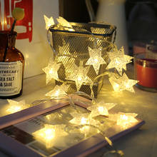 Xsky-tira de luces Led de 2m, globo de luces de hadas, corazón, rosa, flor, Hojas de arce, corcho, botella de vino, luces de vacaciones de Navidad 2024 - compra barato