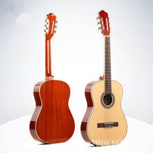 Guitarra acústica clásica Flattop de 39 pulgadas, 6 cuerdas de nailon, cuerpo ligero, tamaño estándar, Picea Asperata 2024 - compra barato