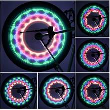 Bike light Bicycle wheel light double display flash 32 RGB LED light Bicycle spoke lamp Night riding Cycling lighting 2024 - buy cheap