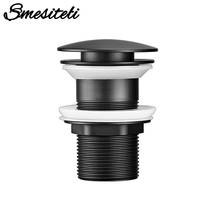 Matte Black Gold Bathroom Basin Sink Stainless Steel Drain With Overflow Kitchen Bath Drain Stopper No Hole 2024 - buy cheap