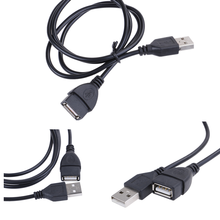Кабель-удлинитель 80/150 см USB 2,0 со штекером на гнездо для синхронизации данных USB 2,0 2024 - купить недорого