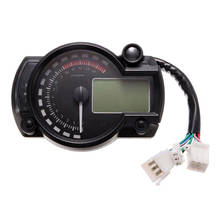 Velocímetro digital lcd para motocicleta, odômetro, tacômetro, medidor de 14000rpm 2024 - compre barato