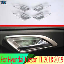 Cubierta de manija de puerta interior, embellecedor de marco de bisel, embellecedor, cromado, para Hyundai ix35 2018 2019 ABS 2024 - compra barato