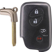 Dakatu substituição caso escudo chave do carro remoto inteligente para lexus 3 + 1 4 botão rx350 2015 gx460 remoto keyless entrada fob caso toy48 2024 - compre barato