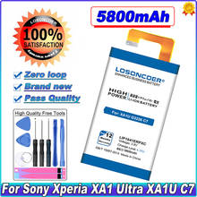 LOSONCOER 5800mAh LIP1641ERPXC Battery For Sony Xperia XA1 Ultra XA1U C7 G3226 G3221 G3212 G3223 Free tool Stand Holder Stickers 2024 - buy cheap
