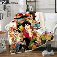 Popular Anime One Piece 3D Printed Fleece Blanket for Beds Thick Quilt Fashion Bedspread Sherpa Throw Blanket Adults Kids 07 2024 - buy cheap