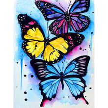 5D Diy Diamond Painting Kits Butterfly Pattern Full Round With AB Drill Art Crystal Mosaic Embroidery Painting New Year Gift 2024 - buy cheap