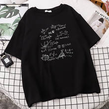 Camiseta a la moda para hombre, Camiseta con estampado de fórmula matemática novedosa, camisetas de manga corta con cuello redondo, ropa de calle de verano 2021 2024 - compra barato