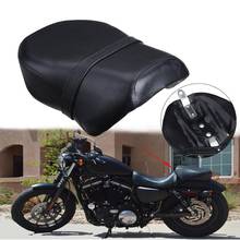 Samger Motorcycle Passenge Seat Rear Pillion Seat Pad For Harley Sportster 883C 883N 883XL & 1200N 1200 Nightster 2024 - buy cheap